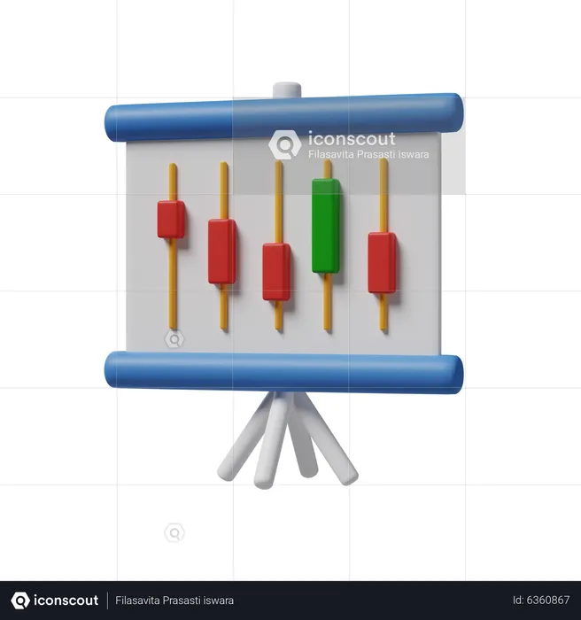 Quadro de apresentação  3D Icon