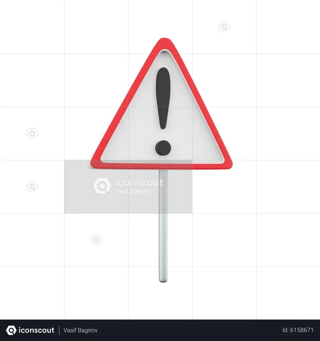Quadro de aviso  3D Icon