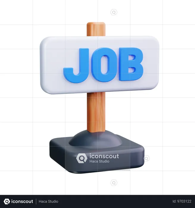 Quadro de empregos  3D Icon