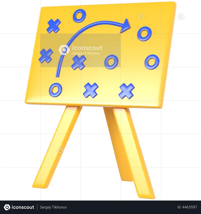 Conselho de estratégia  3D Illustration