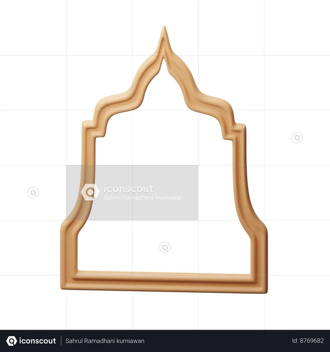 Moldura Islâmica  3D Icon