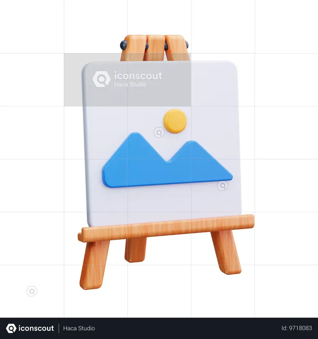 Quadro de lona  3D Icon