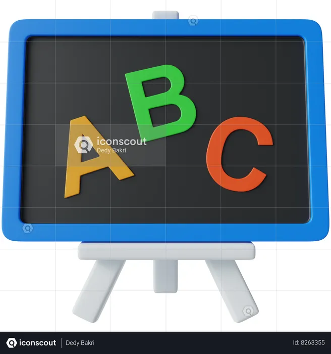 Quadro de giz  3D Icon