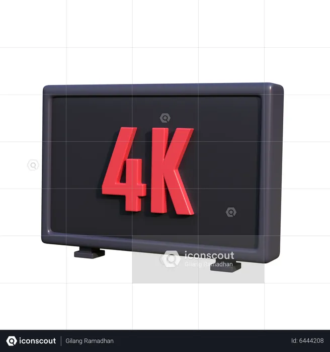 Qualidade 4k  3D Icon