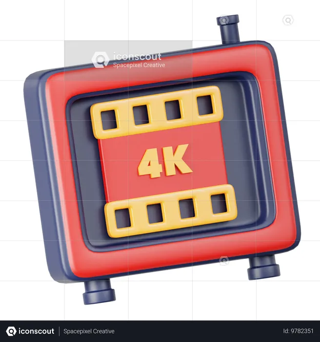 Qualité 4K  3D Icon