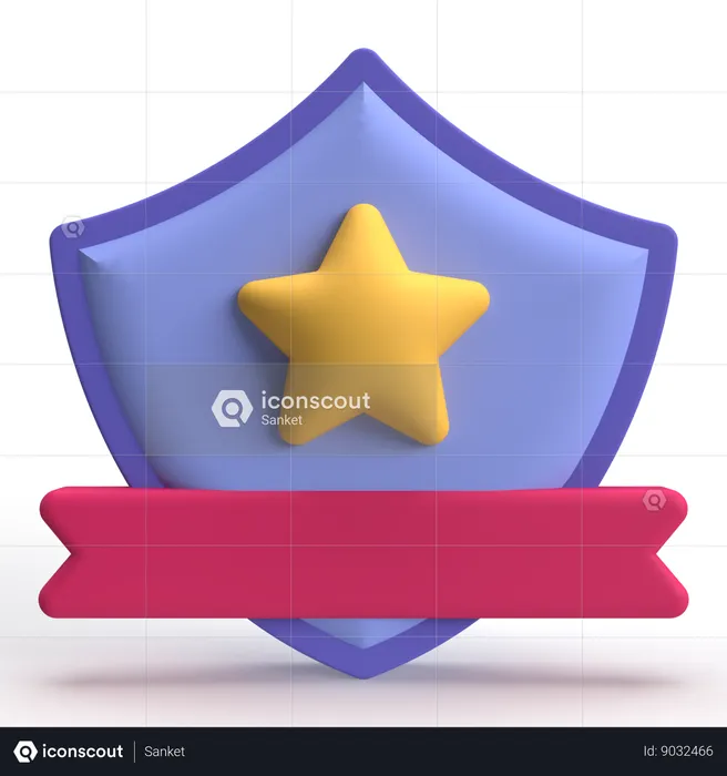 Bouclier de qualité  3D Icon