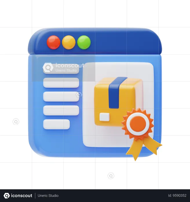 Quality  3D Icon