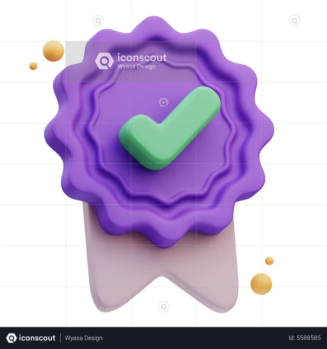 Quality Badge  3D Icon