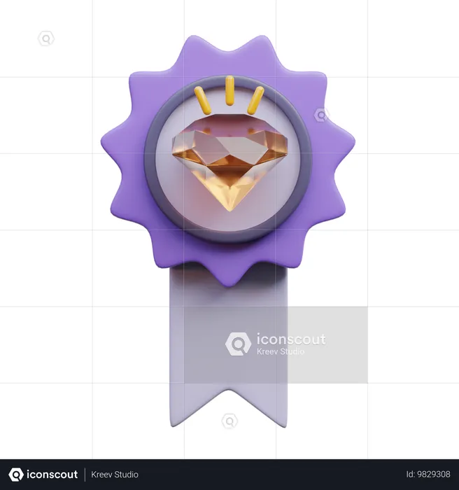 Quality Badge  3D Icon