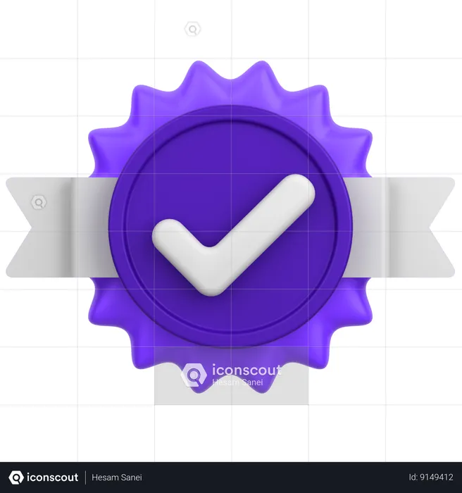 Quality Badge  3D Icon