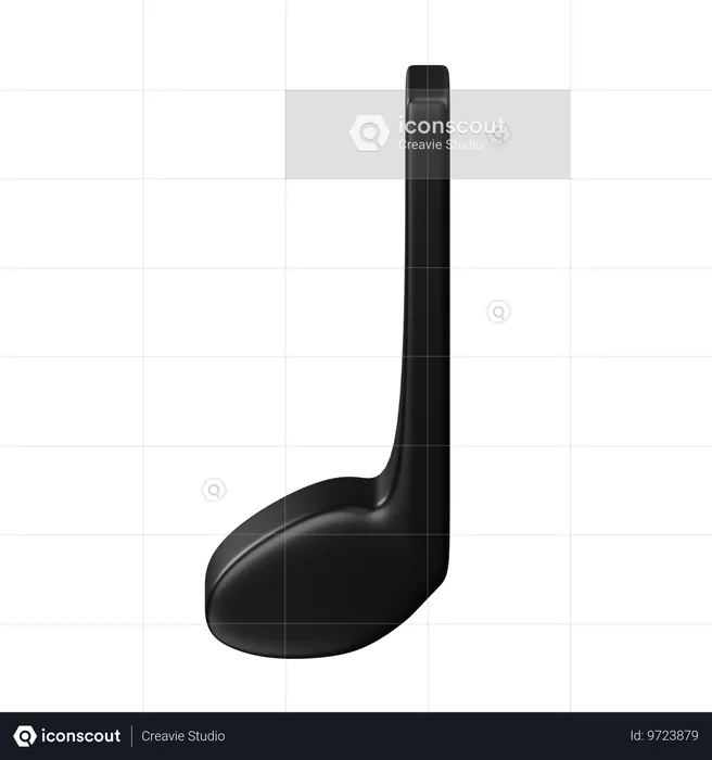 Quarter Note  3D Icon