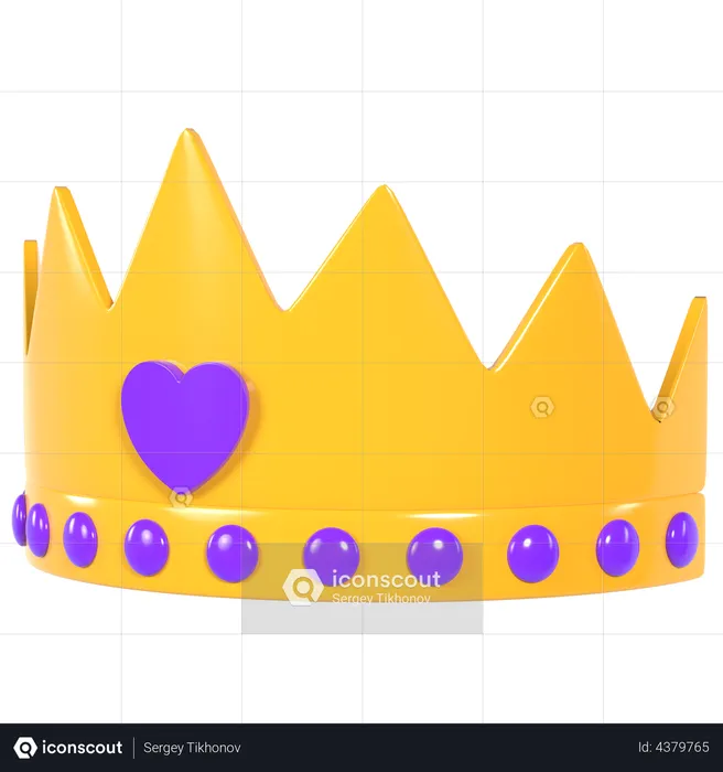 Queen Crown  3D Illustration