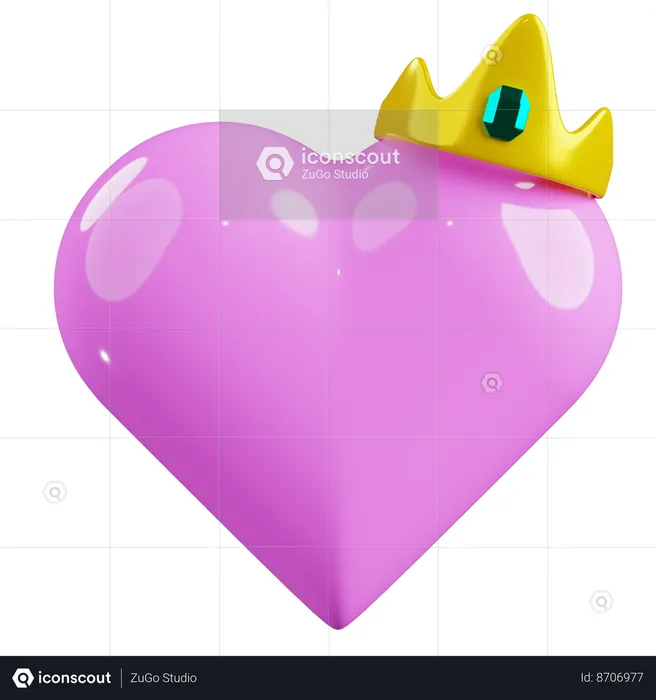 Queen Love  3D Icon