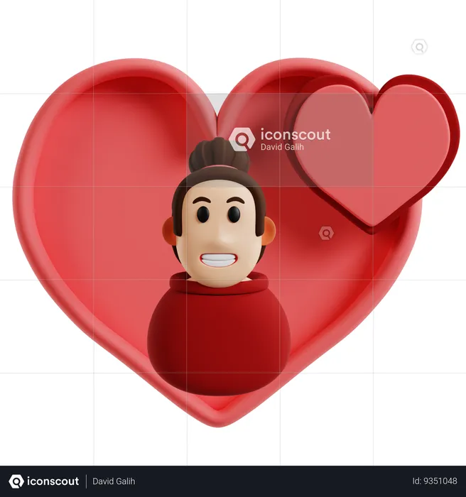 Queen of Hearts  3D Icon