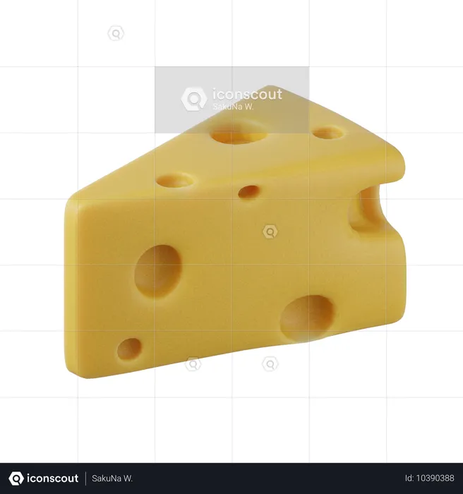 Queijo  3D Icon