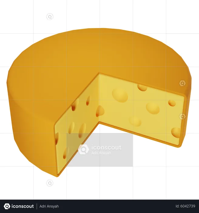 Queijo  3D Icon