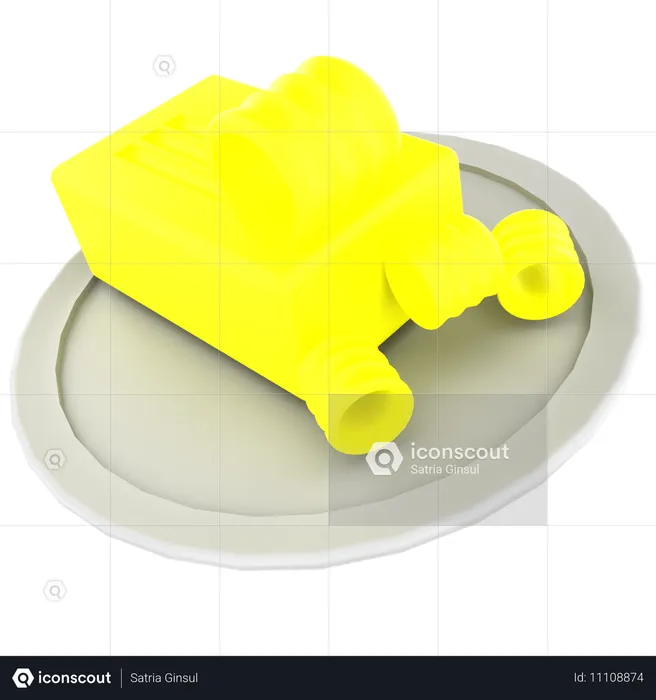 Queijo parmesão  3D Icon