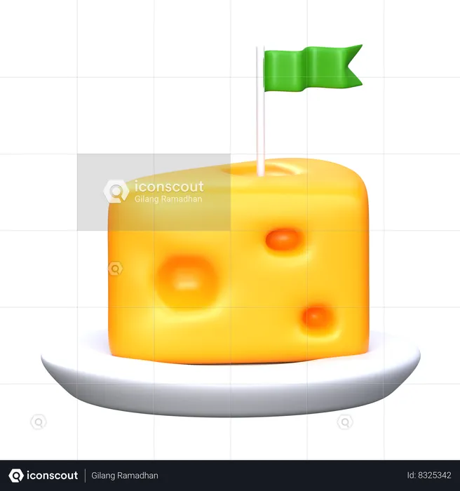 Queso  3D Icon