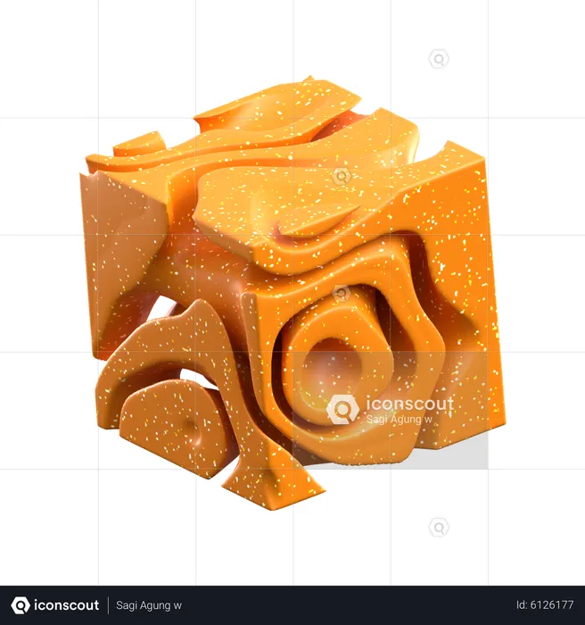 Queso abstracto  3D Icon