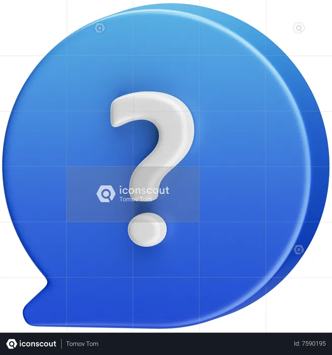 Fragebotschaft  3D Icon