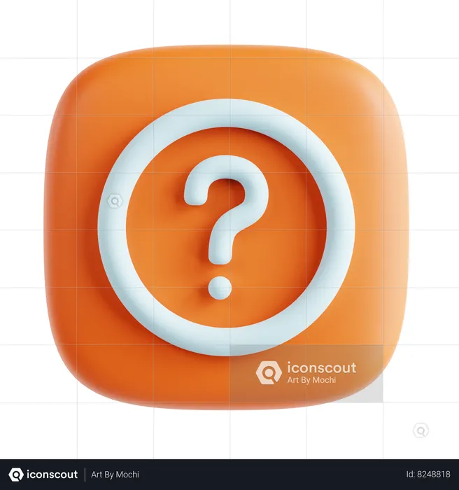 Question  3D Icon