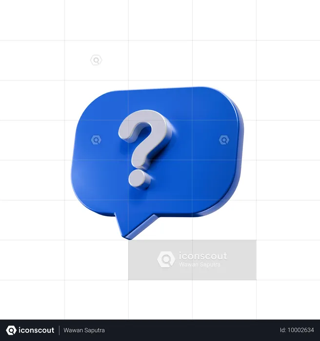 Question  3D Icon