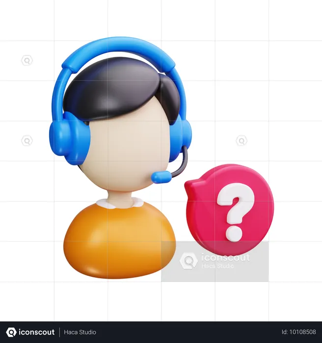 Question  3D Icon