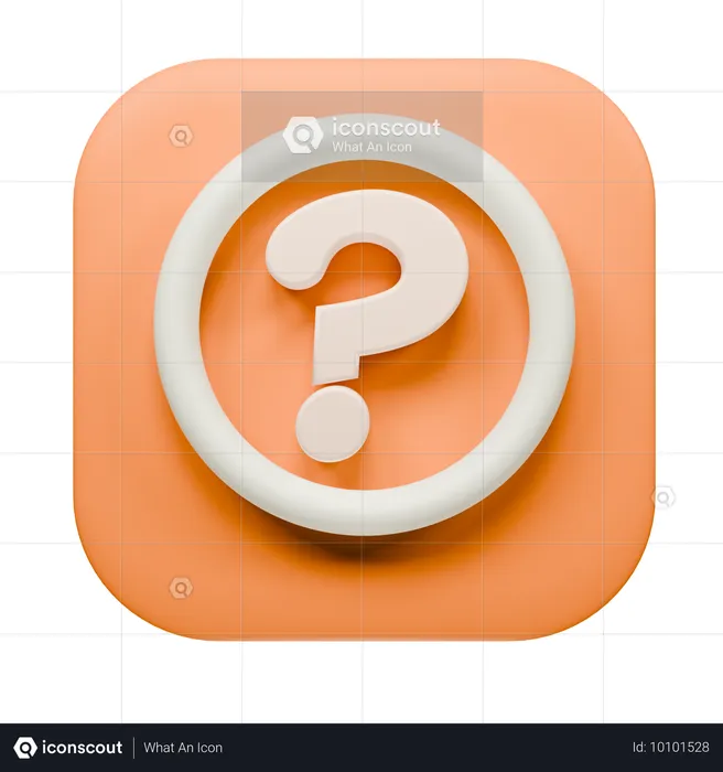 Question  3D Icon