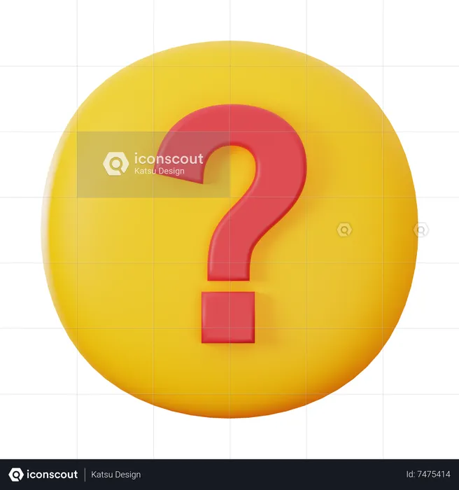 Question  3D Icon