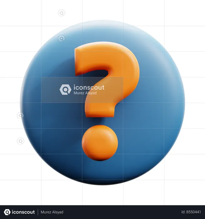 Question  3D Icon