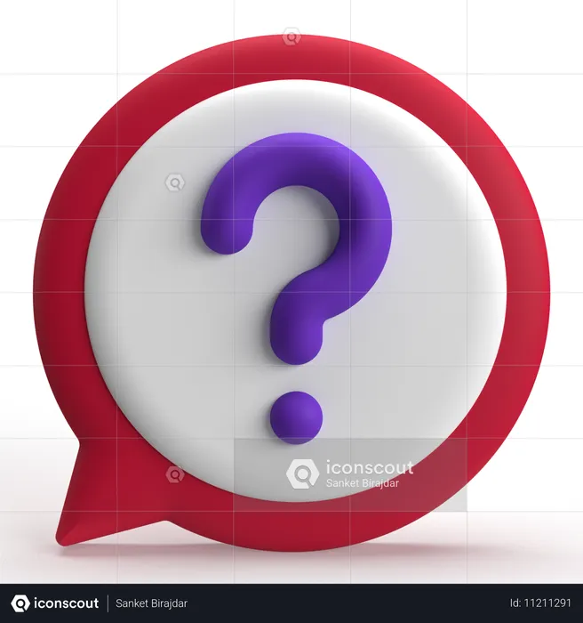 Question  3D Icon