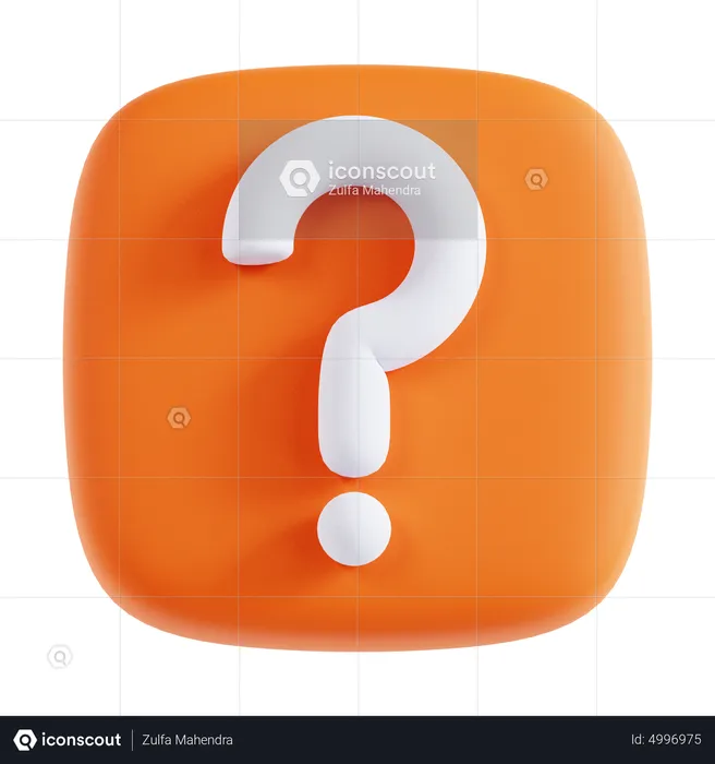 Question  3D Icon