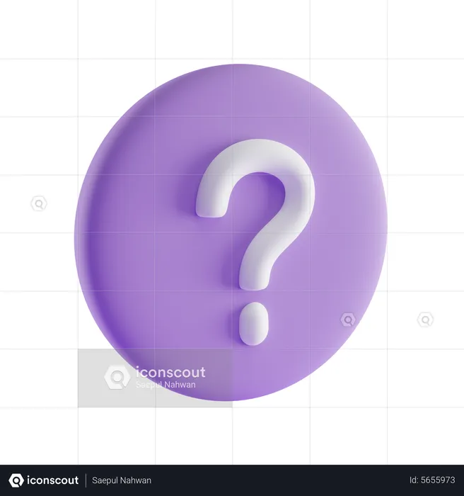 Question  3D Icon