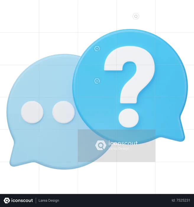 Discussion de questions  3D Icon