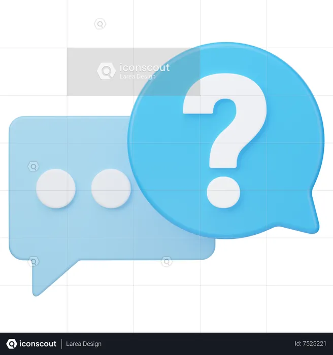 Discussion de questions  3D Icon