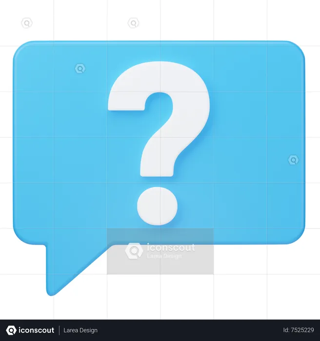 Question Chat  3D Icon