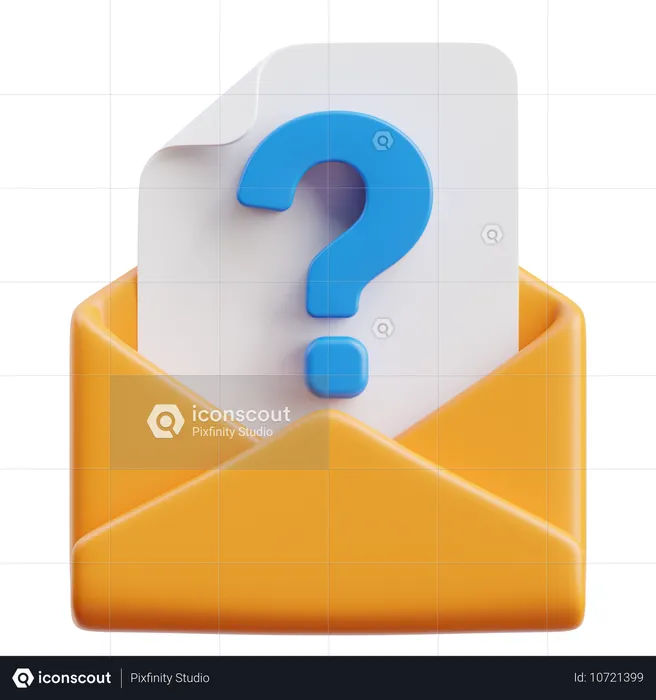 Question par courrier  3D Icon