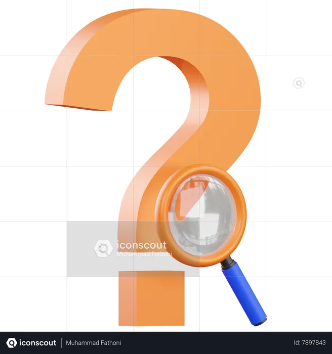 Question de recherche  3D Icon