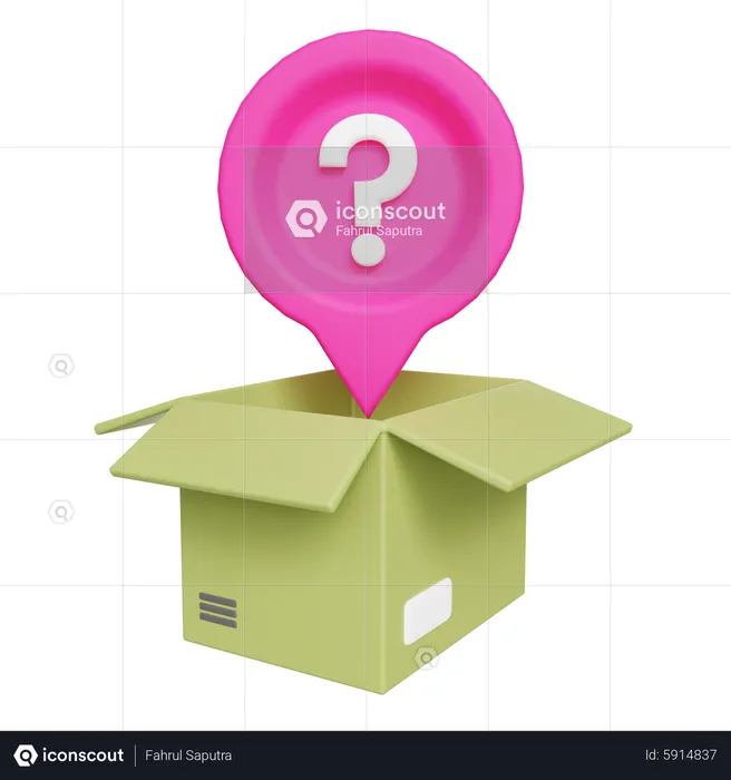 Question In Box  3D Icon