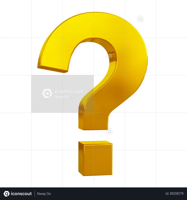 Question Mark  3D Icon