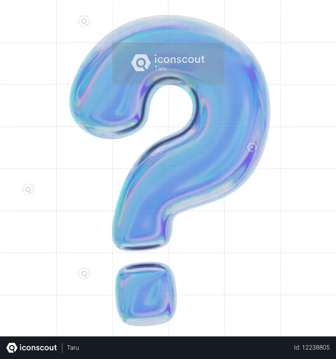 Question Mark Emoji 3D Icon