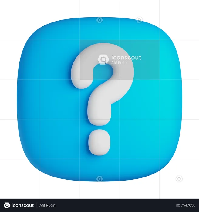 Question Mark  3D Icon