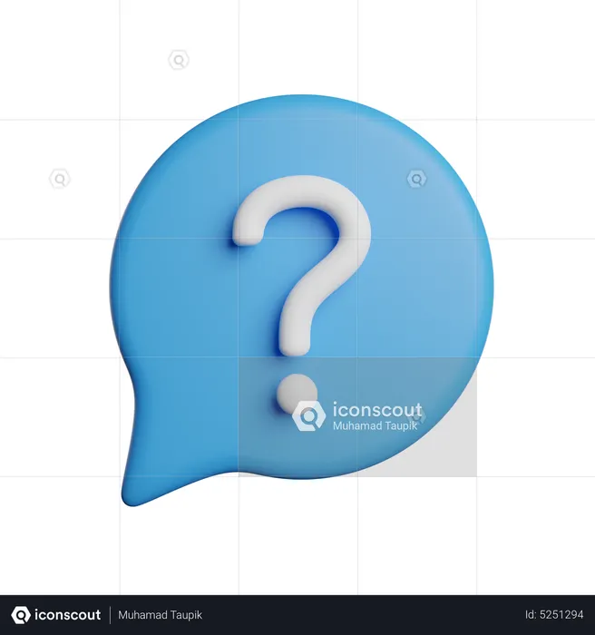 Question Mark  3D Icon