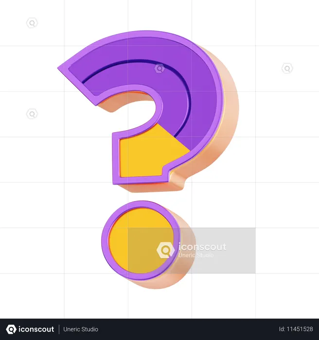 Question Mark  3D Icon