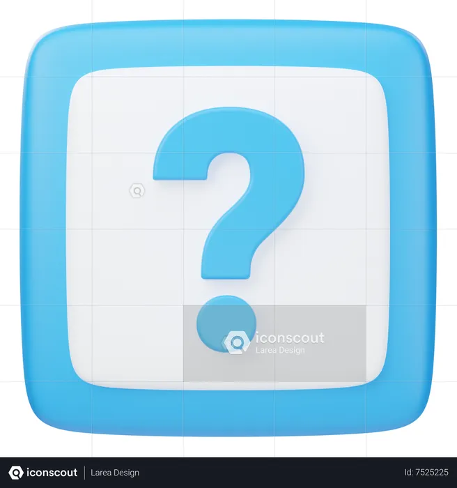 Question Mark  3D Icon