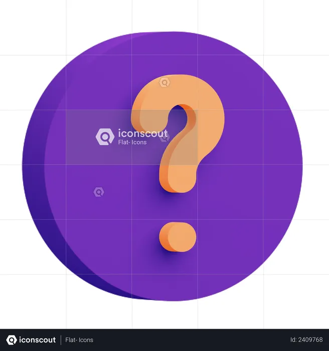 Question Mark  3D Icon
