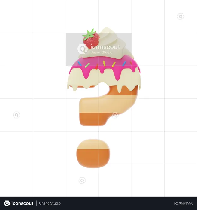 Question Mark Sign  3D Icon