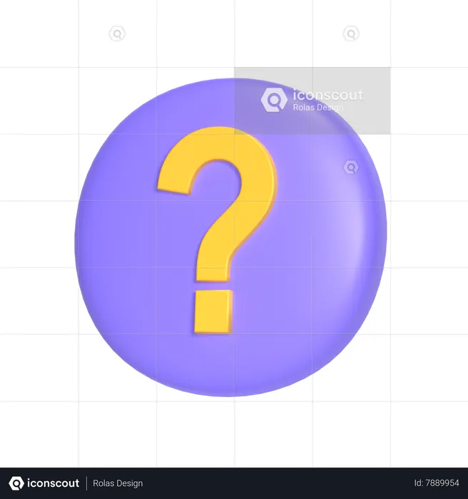 Question marks  3D Icon