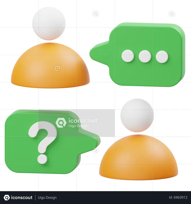 Question People  3D Icon