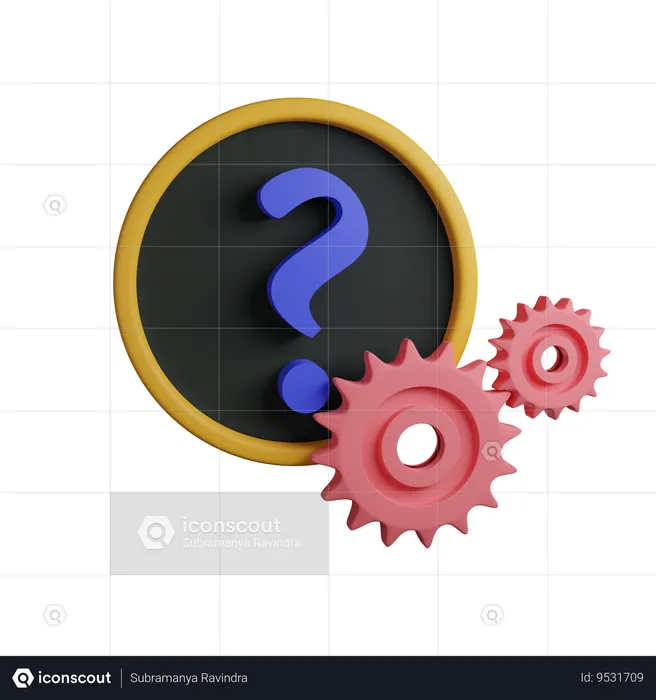 Question setting  3D Icon